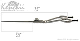 Kenchii Grooming - Five Star Bent Shank Shears 7.5 or 8.5 / Scissors Choose Straight or Curved
