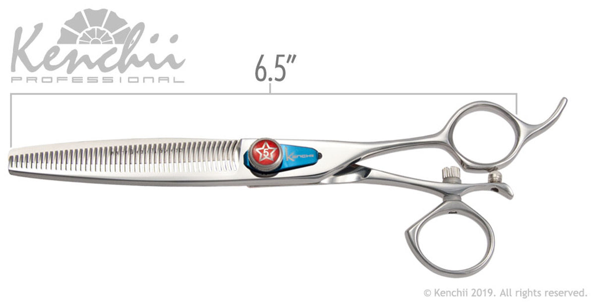 Kenchii Grooming Five Star Swivel 46 Tooth Thinning Shear Modern Shears