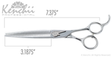 Kenchii Jonathan David - Jonathan David 34 Tooth 7.5" Triple Serrated Thinning Shear