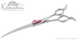 Kenchii Grooming - Flipper Even Handle Shears - Choose Straight or Curved and Your Size from 7.0 to 8.0