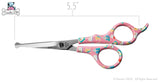 Kenchii Pets - Happy Kitty Home Cat Grooming Shears / Scissors Choose Your Size 5.5 or 6.5