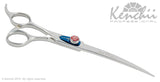 Kenchii Grooming - Lefty Five Star Offset Shears / Scissors Choose Straight or Curved and Your Size from 7.0 to 9.0