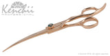 Kenchii Grooming - Rose Gold Shears - Choose Straight or Curved and Your Size from 7.0 to 8.0