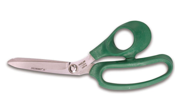 Wolff Ergonomix Shears for Sewing, Fabric, Upholstery, Leather Cutting, Boat Sails, Kevlar, and More.