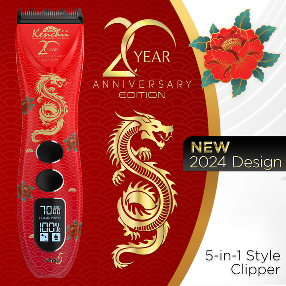 Kenchii Flash5™ | 5-in-1 Digital Cordless Clipper | 20th Anniversary Edition