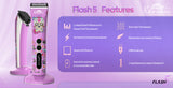 Kenchii Flash5™ | 5-in-1 Digital Cordless Clipper | Purple Edition