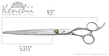 Kenchii Grooming - Lotus Offset Handle 9.5" Straight Shears