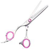Washi Beauty - Cotton Candy Lefty 16 Tooth 5.5 Length Texturizing & Thinning Shear - Choose Green, Pink, or Purple