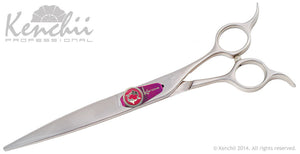 Kenchii Grooming - Flipper Even Handle Shears - Choose Straight or Curved and Your Size from 7.0 to 8.0