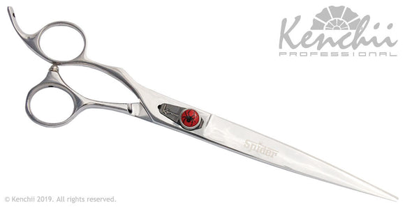 Kenchii Grooming - Lefty Spider Offset Handle 8.0 Shears / Scissors Choose Straight or Curved