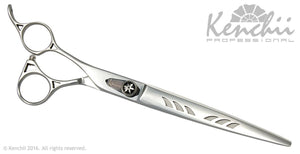 Kenchii Grooming - Lefty Shinobi Offset Shears / Scissors Choose Straight or Curved and Your Size 8.0 or 9.5